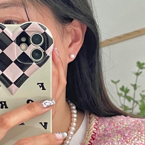 天然有核フレッシュウォーターパール スタッドイヤリング, とともに 925スターリングシルバー, ラウンド形, ファッションジュエリー & 女性用, 6mm, 売り手 ペア[