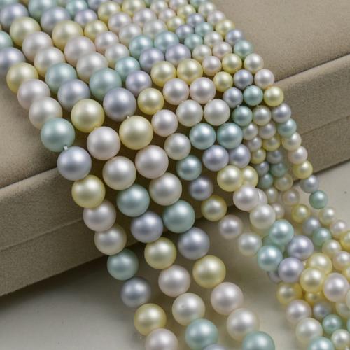 Perlmuttartige Glasperlen, DIY, keine, 6-10mm, Länge:38 cm, verkauft von Strang