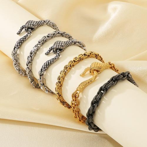 Titanium Steel Bracelet & Bangle, gold color plated, fashion jewelry 