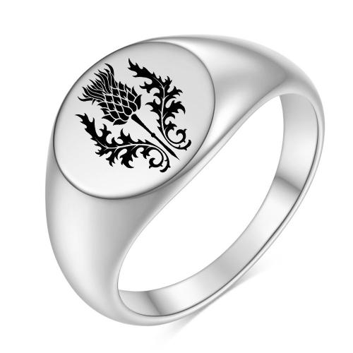 Bague en acier inoxydable, Acier inoxydable 304, Placage de couleur d'or, bijoux de mode & motif laser, plus de couleurs à choisir, Vendu par PC