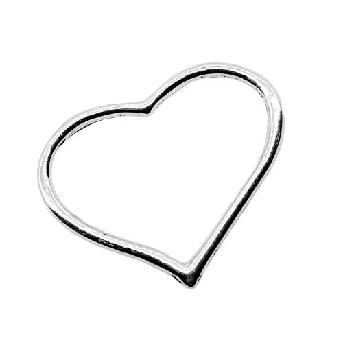 Colgantes de Aleación de Zinc en Forma de Corazón, chapado, Bricolaje & hueco, 10PCs/Bolsa, Vendido por Bolsa