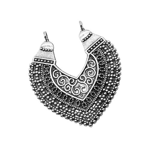 Colgantes de Aleación de Zinc en Forma de Corazón, chapado, Bricolaje, Vendido por UD