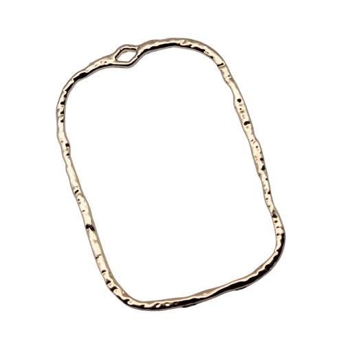 Bijoux pendentifs en Zinc alliage , alliage de zinc, rectangle, électrophorèse, DIY & creux, Vendu par PC