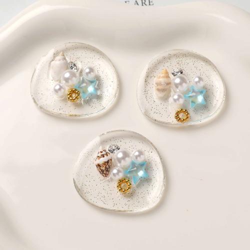 Handy Heimwerken Satz, Harz, mit Kunststoff Perlen, DIY, keine, 34x30mm, verkauft von PC