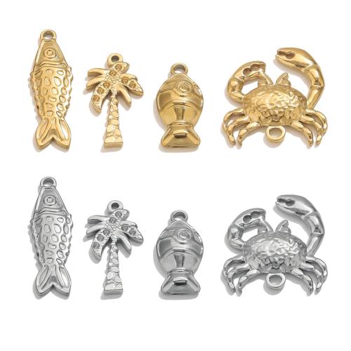 Stainless Steel Pendants, 304 Stainless Steel, plated, DIY 