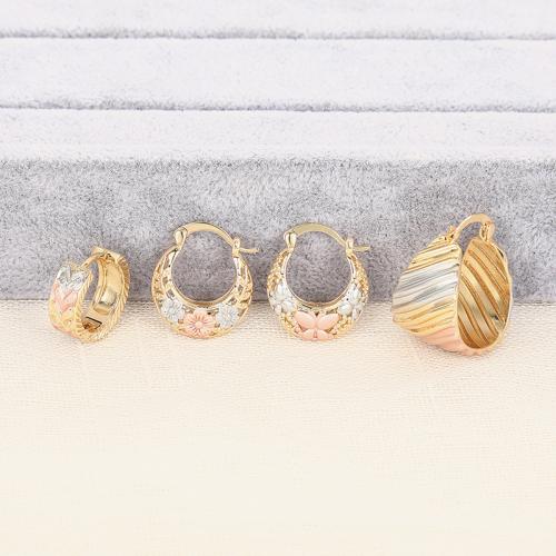 Латунные серьги падение, Латунь, Другое покрытие, ювелирные изделия моды & разные стили для выбора & Женский, разноцветный, продается Пара