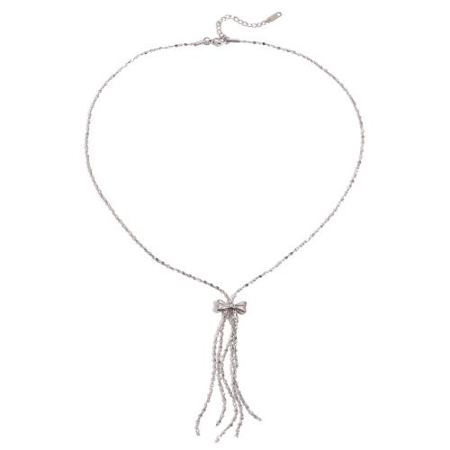 ステンレス鋼のジュエリーネックレス, 304ステンレススチール, メッキ, ファッションジュエリー & 異なるスタイルを選択 & 女性用, オリジナルカラー, 売り手 パソコン