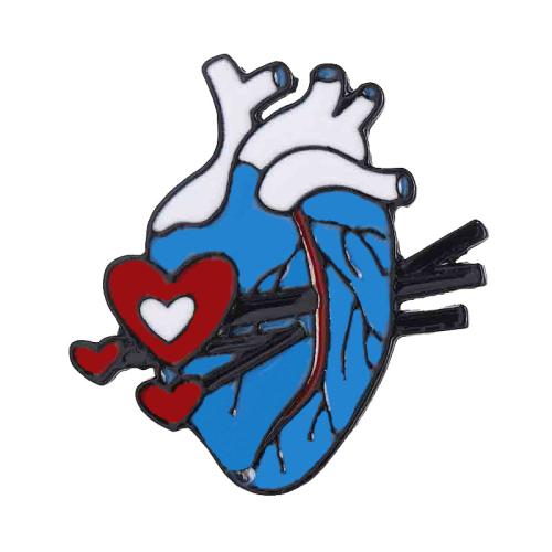 Broche émail, alliage de zinc, unisexe & styles différents pour le choix, noire, Vendu par PC