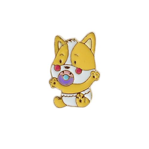 Broche émail, alliage de zinc, unisexe & styles différents pour le choix, doré, Vendu par PC