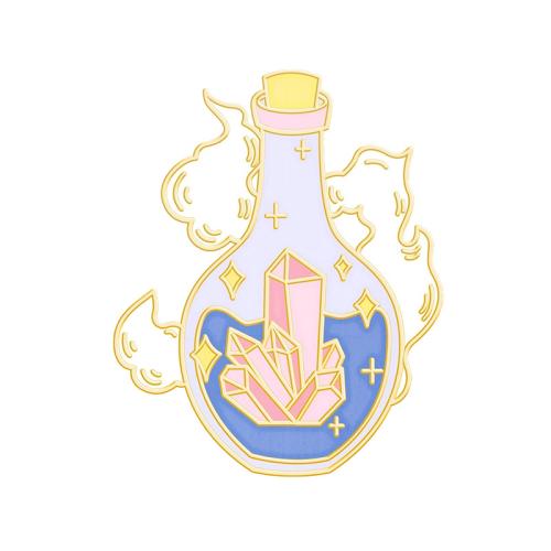 Broche émail, alliage de zinc, unisexe & styles différents pour le choix, doré, Vendu par PC