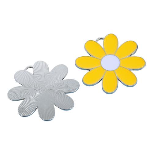 Colgantes de esmalte de la aleación del cinc, aleación de zinc, Flor, Bricolaje, más colores para la opción, Vendido por UD