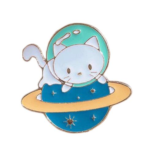 Broche émail, alliage de zinc, chat, unisexe & styles différents pour le choix, doré, Vendu par PC