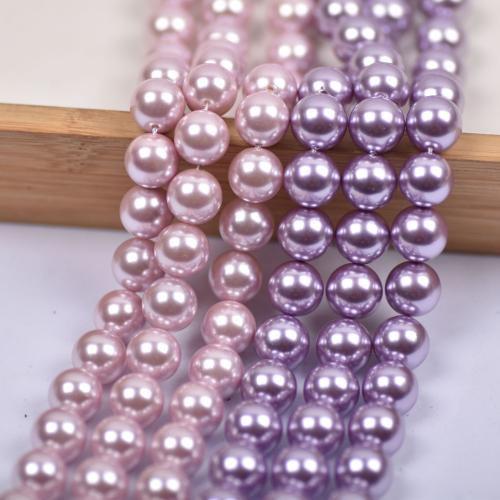 Glass Pearl Beads, gold color plated, DIY 3-12mm cm [