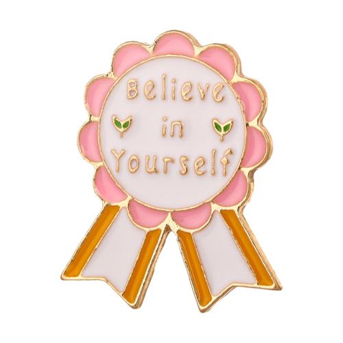 Broche émail, alliage de zinc, unisexe & styles différents pour le choix, doré, Vendu par PC