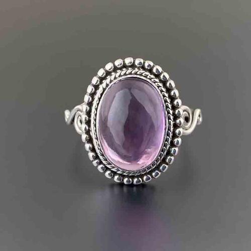 Resin Finger Ring, Brass, with Resin, plated, fashion jewelry & for woman, purple 