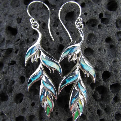 Boucle d'oreille goutte Zinc Alloy, alliage de zinc, feuille, Placage, pour femme & autocollant époxyde & décalque, Vendu par paire