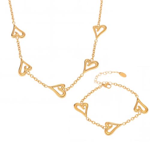 Parures de bijoux en acier inoxydable, Acier inoxydable 304, Placage, styles différents pour le choix & pour femme & creux, plus de couleurs à choisir, Vendu par PC