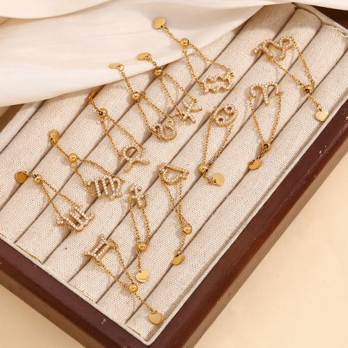 Strass Edelstahl Fingerring, 304 Edelstahl, 18K vergoldet, Konstellation Schmuck & verschiedene Muster für Wahl & für Frau & mit Strass, verkauft von PC