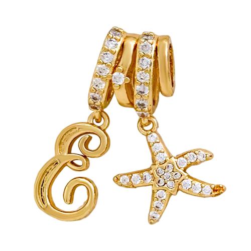 Cubic Zirconia Micro Pave Brass Pendant, plated, DIY & micro pave cubic zirconia 