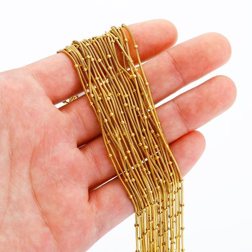 Stainless Steel Chain Jewelry, 304 Stainless Steel, gold color plated, DIY 