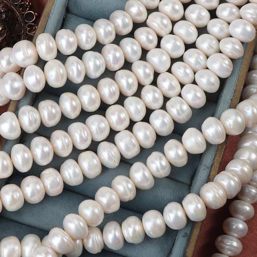 Naturel d'eau douce perles, perle d'eau douce cultivée, Irrégulière, DIY, blanc, 11-12mm cm, Vendu par brin