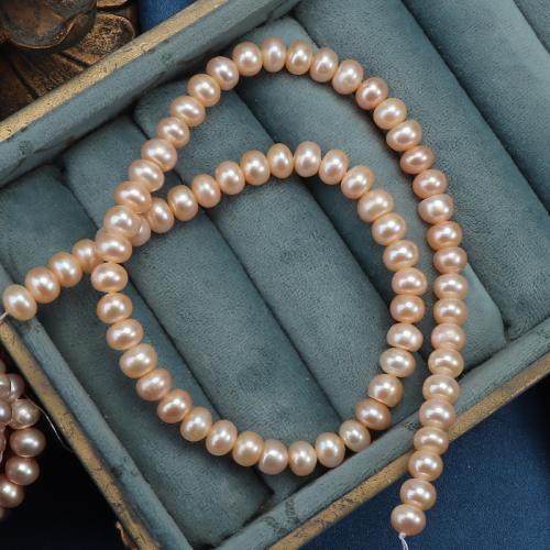 Naturel d'eau douce perles, perle d'eau douce cultivée, Plat rond, DIY, plus de couleurs à choisir, 7-8mm cm, Vendu par brin