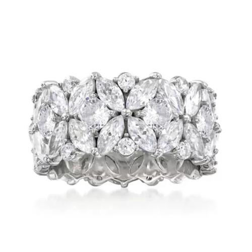 Цирконий Micro Pave Латунь палец кольцо, Другое покрытие, разный размер для выбора & инкрустированное микро кубического циркония & Женский, продается PC