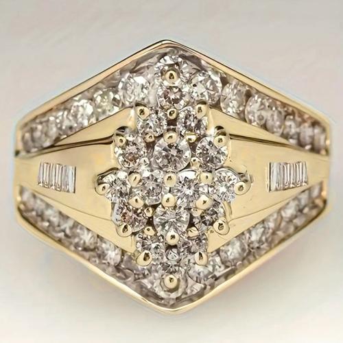 Цирконий Micro Pave Латунь палец кольцо, Другое покрытие, разный размер для выбора & инкрустированное микро кубического циркония & Женский, продается PC