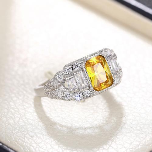 Цирконий Micro Pave Латунь палец кольцо, Другое покрытие, разный размер для выбора & инкрустированное микро кубического циркония & Женский & отверстие, продается PC