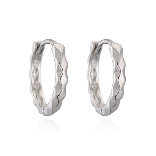 Latón Huggie pendiente del aro, metal, chapado, Joyería & para mujer, más colores para la opción, Vendido por Par