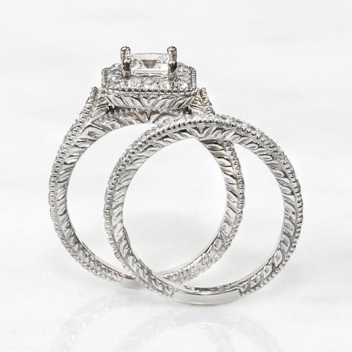 Цирконий Micro Pave Латунь палец кольцо, Другое покрытие, 2 шт. & разный размер для выбора & инкрустированное микро кубического циркония & Женский, продается указан