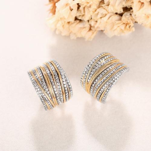 Латуни Стад Серьги, Латунь, Другое покрытие, ювелирные изделия моды & Женский, Много цветов для выбора, продается Пара