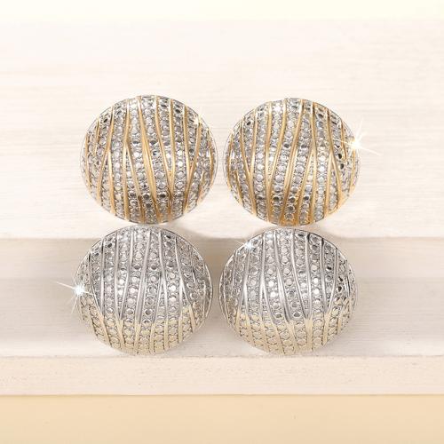 Латуни Стад Серьги, Латунь, Другое покрытие, ювелирные изделия моды & Женский, Много цветов для выбора, продается Пара