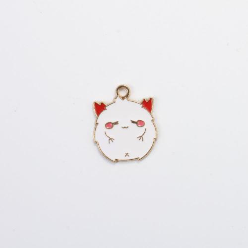 Pendant Halloween Fashion, alliage de zinc, Placage de couleur d'or, Halloween Design & DIY & émail, couleurs mélangées Vendu par PC[