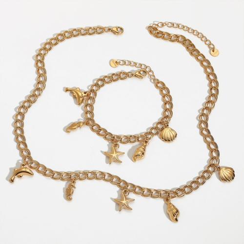 Parures de bijoux en acier inoxydable, Acier inoxydable 304, Placage, bijoux de mode & styles différents pour le choix & pour femme, plus de couleurs à choisir, Vendu par PC