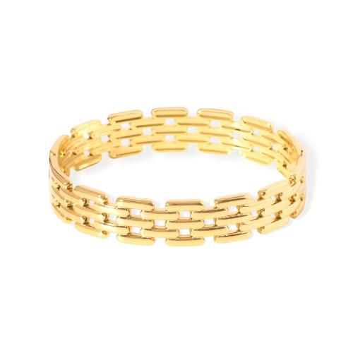 Stainless Steel Bangle, 304 Stainless Steel, plated & for woman & hollow 