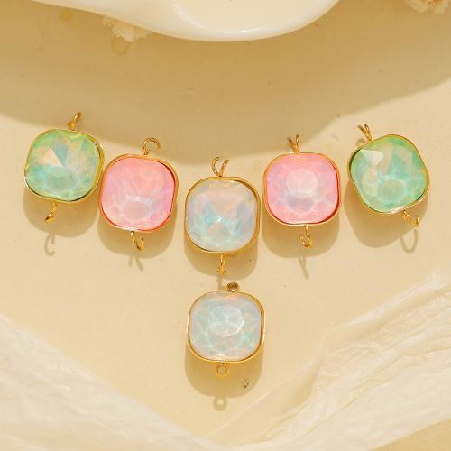 Кулоны Лэмпворк ручной работы, Нержавеющая сталь 304, с Лэмпворк, плакирован золотом, DIY, Много цветов для выбора, 10ПК/сумка, продается сумка[