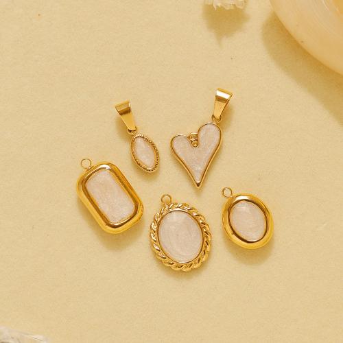 Смола ювелирные изделия Кулон, Нержавеющая сталь 304, с канифоль, плакирован золотом, DIY, Золотой, 10ПК/сумка, продается сумка