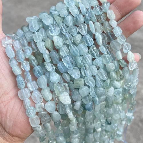 Perles aigue-marine, pepite, poli, DIY, bleu, beads size 8-10mm, Environ Vendu par brin