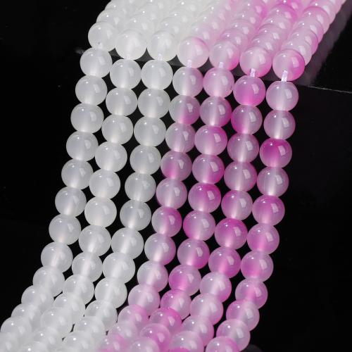 Glass Beads, Round, polished, DIY & change their color according to the temperature 8mm, Approx 