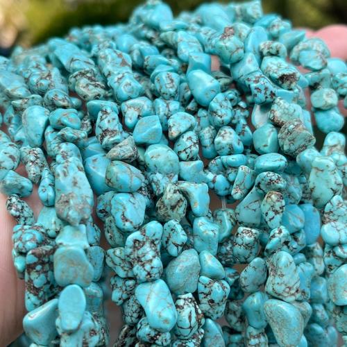 Türkis Naturperlen, Natürliche Türkis, Unregelmäßige, poliert, DIY & verschiedene Größen vorhanden, blau, Länge:ca. 38 cm, verkauft von Strang