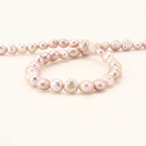 Природное пресноводное жемчужное ожерелье, Пресноводные жемчуги, Нерегулярные, ювелирные изделия моды, фиолетовый, 6-7mm, длина:45 см, продается Strand