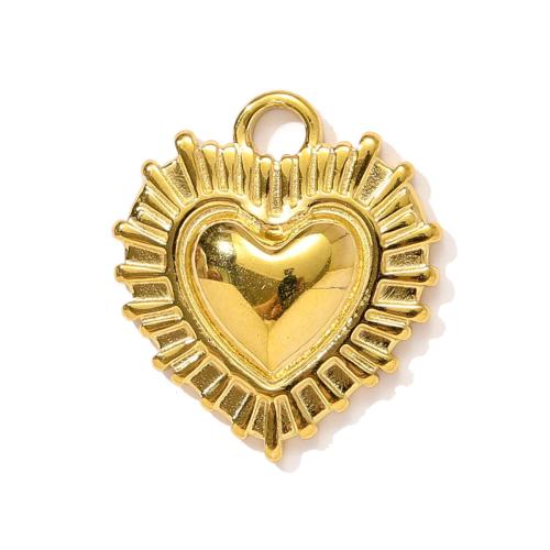 pendentifs de cœur en inox , Acier inoxydable 304, Placage de couleur d'or, DIY & émail & avec strass, plus de couleurs à choisir Vendu par sac