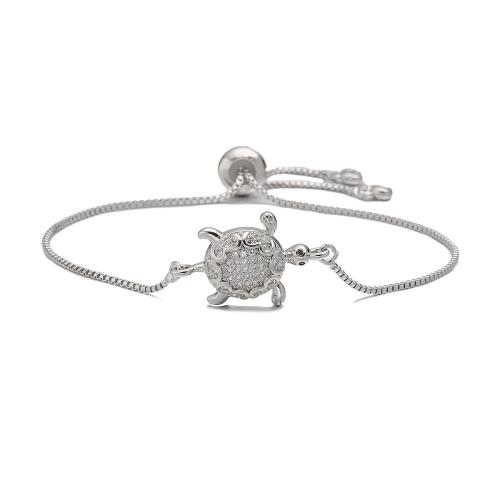 キュービックジルコニアマイクロパヴェブラスブレスレット, 銅, メッキ, ファッションジュエリー & マイクロパヴェジルコニア & 女性用, 無色, 売り手 パソコン