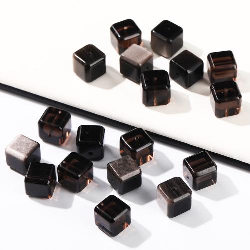 Perles de pierre gemme unique, Argent-Obsidienne, avec Obsidienne de glace, gravé, DIY & styles différents pour le choix, Vendu par PC