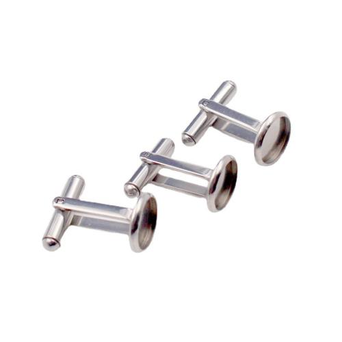 カフスボタン部品
, 304ステンレススチール, ラウンド形, DIY & 異なるサイズの選択, オリジナルカラー, 売り手 パソコン