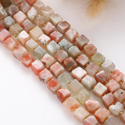 Pierre de soleil naturelle, pierre du soleil, avec Seedbead, cadre, DIY, couleurs mélangées cm, Vendu par brin