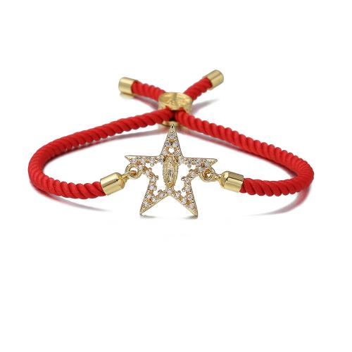 キュービックジルコニアマイクロパヴェブラスブレスレット, 銅, 聖母マリア, 18Kゴールドメッキ, 異なるスタイルを選択 & マイクロパヴェジルコニア & 女性用 & くり抜き, 売り手 パソコン