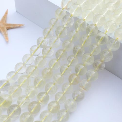 Natural Lemon Quartz Beads, DIY, mixed colors cm 