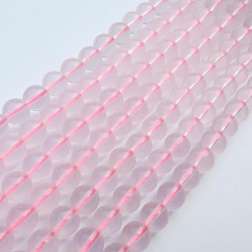 Perles en Quartz Rose naturel, DIY, couleurs mélangées cm, Vendu par brin